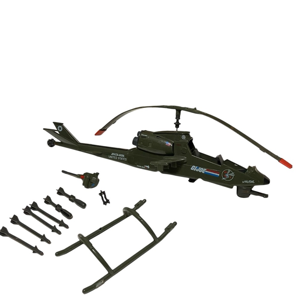 GI Joe DragonFly Wild Bill’s Helicopter VTG 1993 Hasbro Incomplete